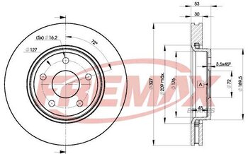 DISCO FREIO JEEP GRAND CHEROKEE III (WH, WK) 5.7 EIXO DIANTEIRO 2005 2008 33X33X12