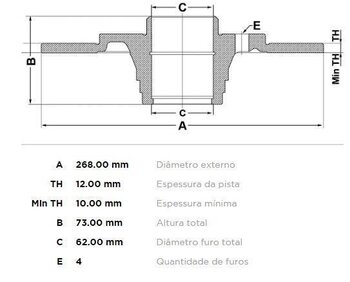 DS AIRCROSS 1.6 TRAS 2008 EM DIANTE 27X27X12