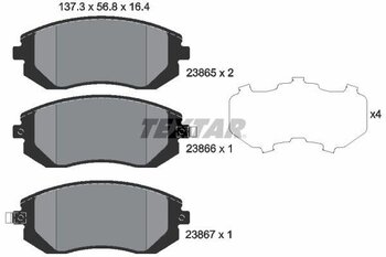 PASTILHA FREIO SUBARU FORESTER (SH_) 2.5 EIXO DIANTEIRO 2007 2013 137,3X56,8X16,4