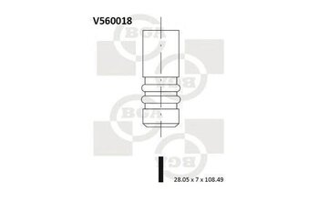 VALVULA ESCAPE FIAT 127 1.8 115 16V 1996 2002