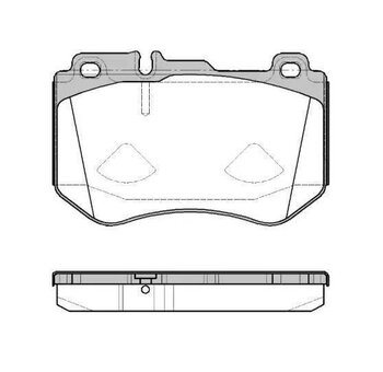 PASTILHA FREIO MERCEDES-BENZ C-CLASS (W205) C 180 Flex (205.040) EIXO DIANTEIRO 2015 2021 127,7X81,8X18,7