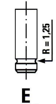 VALVULA ESCAPE RENAULT 19 I (B/C53_) 1.8 16V (D53D) 1991 1992 109,1