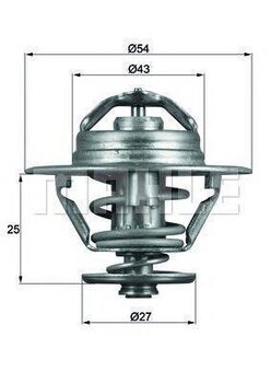 VALVULA TERMOSTATICA FIAT 127 2.5 TDI Panorama/Combinato 1994 2002