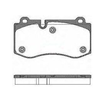 PASTILHA FREIO MERCEDES-BENZ SL (R230) 350 (230.458) EIXO DIANTEIRO 2008 2011 141,6X75,8