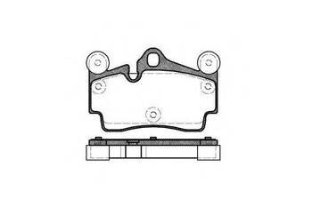 PASTILHA FREIO AUDI Q7 (4LB) 3.0 TFSI quattro EIXO TRASEIRO 2010 2015 112,3X73,3X16,6