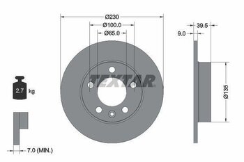 AUDI A3 (8L1) 1.8 20V EIXO TRASEIRO 1996 2006 39,5