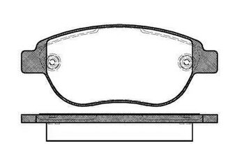 PASTILHA FREIO PEUGEOT 307 (3A/C) 1.6 Passion 16V EIXO DIANTEIRO 2000 2006 137,0X57,3X19,0