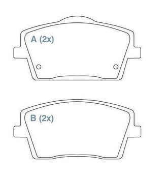 PASTILHA FREIO VOLVO XC40 (536) T4 EIXO DIANTEIRO 2018 2021 140,6X18,5