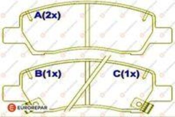 PASTILHA FREIO HYUNDAI HB20 / HB20X (BR2) 1.0 T-GDi Flex EIXO DIANTEIRO 2019 EM DIANTE 50,8