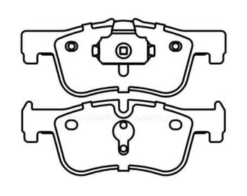 PASTILHA FREIO BMW 1 (F20) 118 i EIXO DIANTEIRO 2011 2015 155,8X18,3X58