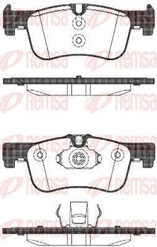 PASTILHA FREIO BMW 1 (F20) 116 i EIXO DIANTEIRO 2011 2015 155,8X18,3X58