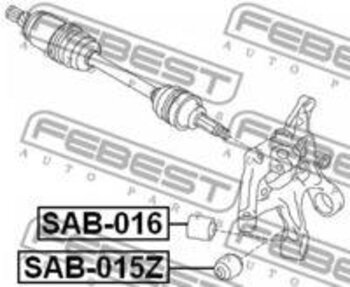 SUBARU TRIBECA (B9) 3.6 (WXF) EIXO TRASEIRO DE AMBOS OS LADOS , MONTAGEM TRASEIRA 2007 EM DIANTE 10x10x10