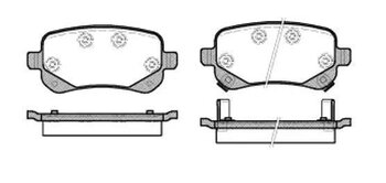 PASTILHA FREIO DODGE JOURNEY SUV 2.7 24V EIXO TRASEIRO 2008 2011 116,6X16,8X52,8