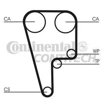 CORREIA DENTADA HONDA ACCORD VI (CG, CK) 2.0 16V 4WD (RD1, RD3) 1995 1999 20X25X6