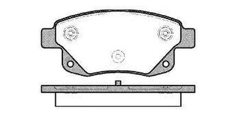 PASTILHA FREIO FORD TRANSIT Van de Passageiro (FD_ _, FB_ _, FS_ _, FZ_ _, FC_ _ 2.4 TDCi EIXO DIANTEIRO 2008 2011 164,8X66,8X18,8