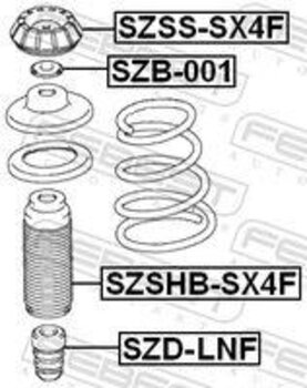 KIT AMORTECEDOR SUZUKI SX4 MONOCAB (EY, GY) 2.0 4x4 (YB41S) EIXO DIANTEIRO 2006 2015