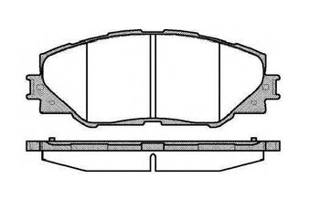 PASTILHA FREIO TOYOTA RAV 4 IV (_A4_) 2.5 4WD EIXO DIANTEIRO 2013 2015 146,5X56,8X17,6