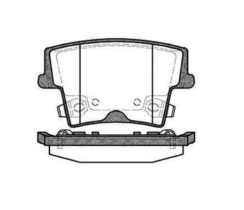 PASTILHA FREIO CHRYSLER 300C Touring (LX, LE) 6.1 SRT8 TRAS 2007 2010 101,4X57,5X17,8