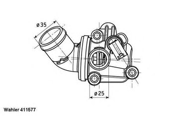 VALVULA TERMOSTATICA MERCEDES-BENZ A-CLASS MONOCAB (W169) A 200 (169.033, 169.333) 2004 2011