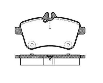 PASTILHA FREIO MERCEDES-BENZ B-CLASS Sports Tourer (W245) B 200 (245.233) EIXO DIANTEIRO 2005 2011 131,8X69,9X19,5