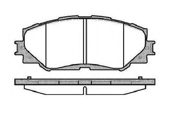 PASTILHA FREIO TOYOTA RAV 4 III (_A3_) 2.4 4WD (ACA31, ACA33) EIXO DIANTEIRO 2005 2012 139,2X55,9X17,5