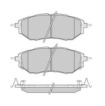 PASTILHA FREIO SUBARU FORESTER (SJ_) 2.0 XT AWD EIXO DIANTEIRO 2013 EM DIANTE 157X63,5X18