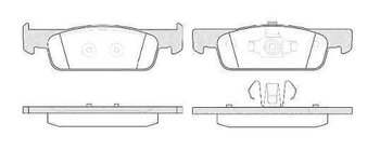 PASTILHA FREIO RENAULT LOGAN/STEPWAY II (L8_) 1.6 Dynamique, EasyR, Expression Flex 8V (L8A6) 2012 2017 99,6X64,8X18