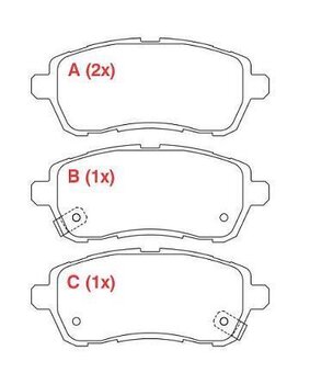 PASTILHA FREIO FORD BELINA / SCALA Combi 1.0 Flex DIANT 2010 EM DIANTE