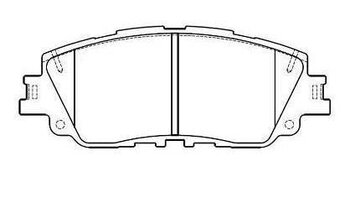 PASTILHA FREIO TOYOTA COROLLA CROSS (ZVG1_, ZSG1_, MXGH1_, MXGA1_) 1.8 Hybrid Flex (ZVG10) EIXO DIANTEIRO 2021 EM DIANTE 142,7X55,9X16,5