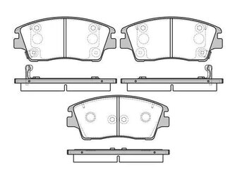 PASTILHA FREIO HYUNDAI TUCSON (JM) 2.0 GLS DIANT 2010 2013