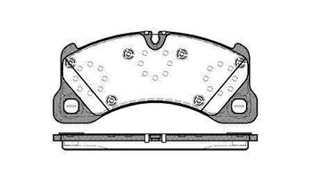 PASTILHA FREIO PORSCHE PANAMERA (971) 2.9 4S Executive V6 (97ADB1, 97BDB1, 97ADN1) EIXO DIANTEIRO 2017 2023