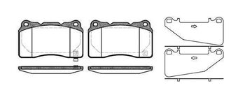 PASTILHA FREIO PEUGEOT 607 (9D, 9U) 3.0 V6 24V DIANT 2000 2004