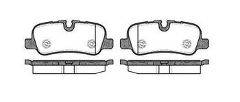 PASTILHA FREIO LAND ROVER DISCOVERY III (L319) 4.4 4x4 EIXO TRASEIRO 2004 2009