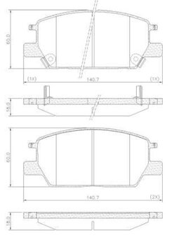 PASTILHA FREIO CHEVROLET EQUINOX 2.0 LT 2017 2020