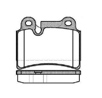 PASTILHA FREIO VW TOUAREG (7LA, 7L6, 7L7) 3.6 V6 FSI EIXO TRASEIRO 2005 2010 86,8X70,3