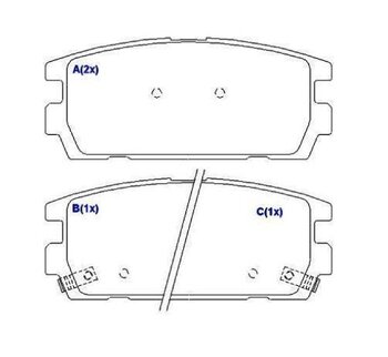 PASTILHA FREIO CHEVROLET CAPTIVA SPORT 2.4 VVT EIXO TRASEIRO 2009 2011 110,6