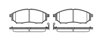 PASTILHA FREIO NISSAN FRONTIER (D40) 2.5 dCi CD SE 4WD EIXO DIANTEIRO 2008 2012 157X58,5X17