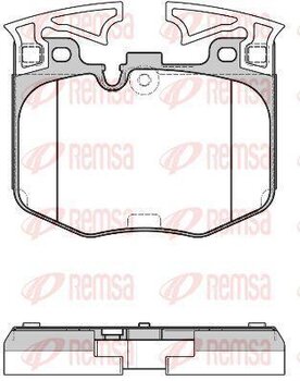 PASTILHA FREIO BMW 5 (G30, F90) 530 i EIXO DIANTEIRO 2017 2020 124,2X20X94,8