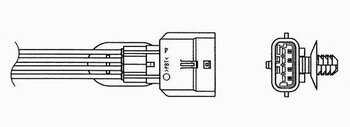 SONDA LAMBDA - SENSOR OXIGENIO RENAULT 19 I (B/C53_) 1.6 Flex 2007 EM DIANTE 434