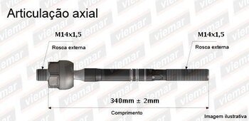 ARTICULACAO AXIAL MITSUBISHI ECLIPSE CROSS (GK_, GL_) 1.5 T-Mivec (GK1W) EIXO DIANTEIRO LADO DIREITO 2018 EM DIANTE 319