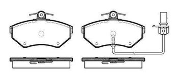 PASTILHA FREIO AUDI A4 B7 (8EC) 2.0 TFSI quattro EIXO DIANTEIRO 2005 2008 119X69,5