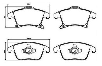 PASTILHA FREIO FORD FUSION V Sedan (CD) 2.0 Hybrid EIXO DIANTEIRO 2014 2021 20