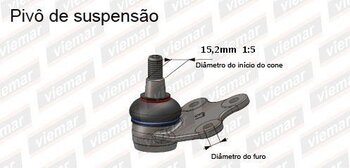 PIVO SUSPENSAO AUDI A3 Sportback (8PA) 2.5 TFSI quattro EIXO DIANTEIRO LADO DIREITO EM BAIXO 2011 2012