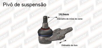 PIVO SUSPENSAO HYUNDAI TUCSON (TL, TLE) 1.6 T-GDi EIXO DIANTEIRO LADO DIREITO EM BAIXO 2017 2023