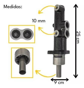 CILINDRO MESTRE DE FREIO IVECO DAILY IV Furgão 55C16 2007 2012