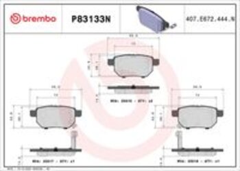 PASTILHA FREIO JAC T5 / T50 1.5 Flex 2016 2018 99X14X43