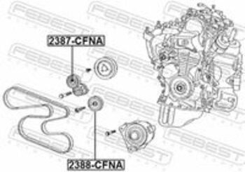 TENSOR CORREIA ALTERNADOR CITROËN C5 I (DC_) 2.0 Exclusive 16V (DCRFNC, DCRFNF) 2001 2004 24