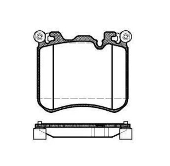 PASTILHA FREIO BMW X5 (F15, F85) M 50 d EIXO DIANTEIRO 2014 2018 135X114,0