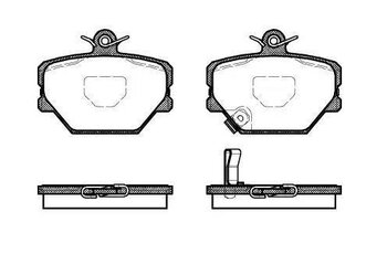 PASTILHA FREIO SMART FORTWO HATCH PEQUENO (451) 1.0 Turbo (451.332) EIXO DIANTEIRO 2007 2014 90X70X15,5