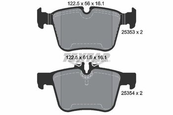 PASTILHA FREIO MERCEDES-BENZ C-CLASS (W205) C 200 EQ Boost (205.077) EIXO TRASEIRO 2018 2021 122,5X16,1